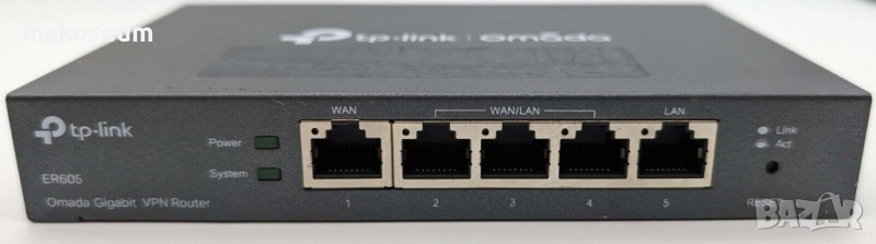 TP-Link Omada гигабитов VPN рутер ER605, снимка 1