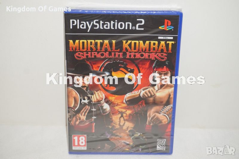 Чисто Нова Оригинална Запечатана Игра За PS2 Mortal Kombat Shaolin Monks, снимка 1