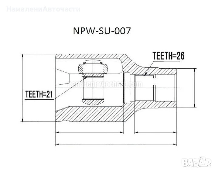 Предно дясно вътрешно каре 4411754G10 NPWSU007 Suzuki Liana, снимка 1
