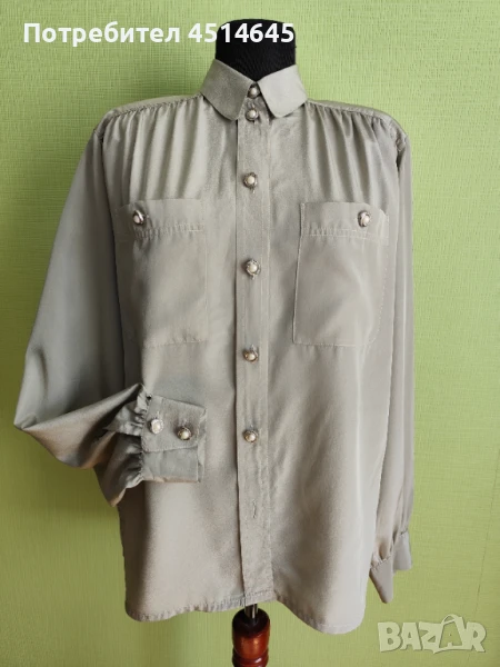 Елегантна дамска блуза от естествена коприна , снимка 1