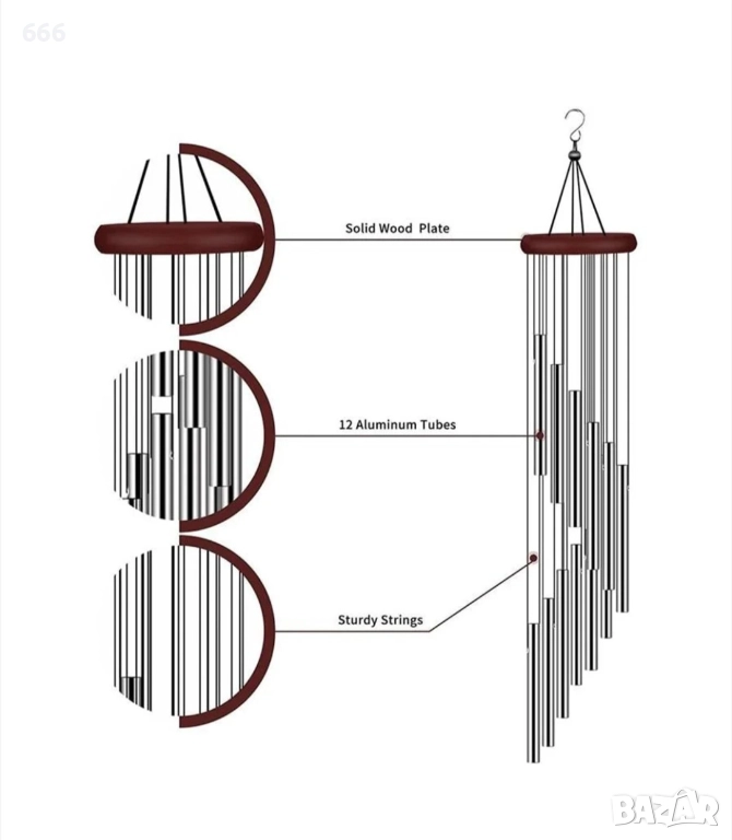 Вятърен звънец , снимка 1