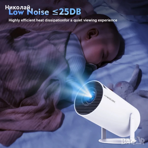 4K Проектор S30 Pro – Android 11, WiFi6, 290ANSI, BT5.0, Домашно Кино, снимка 1