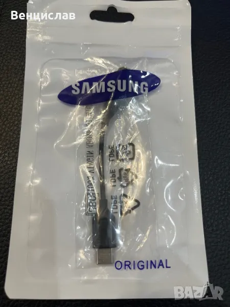 Преходник за слушалки от 3,5 към type C Samsung, снимка 1