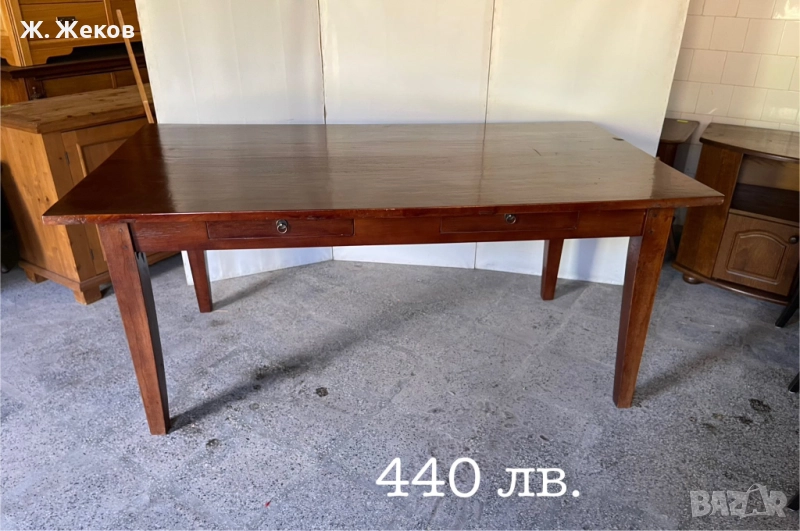 Дъбова трапезна маса, снимка 1