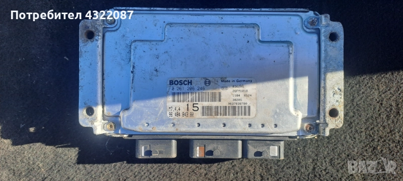 ECU Компютър Двигател Citroen Saxo 96-04г.   /  0 261 206 246   /  96 484 843 80, снимка 1