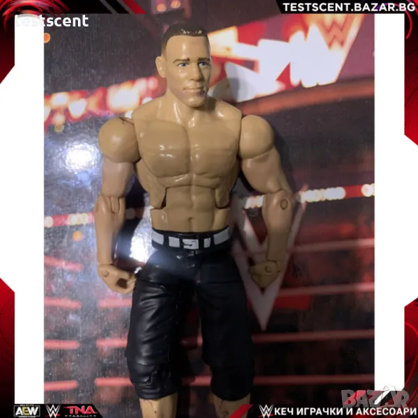 Екшън фигура WWE John Cena Джон Сина Mattel Elite Black Jorts figure играчка, снимка 1