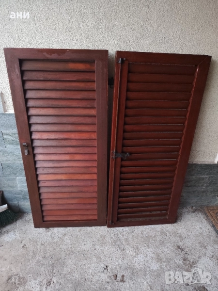 двойни дървени капаци за прозорци , снимка 1
