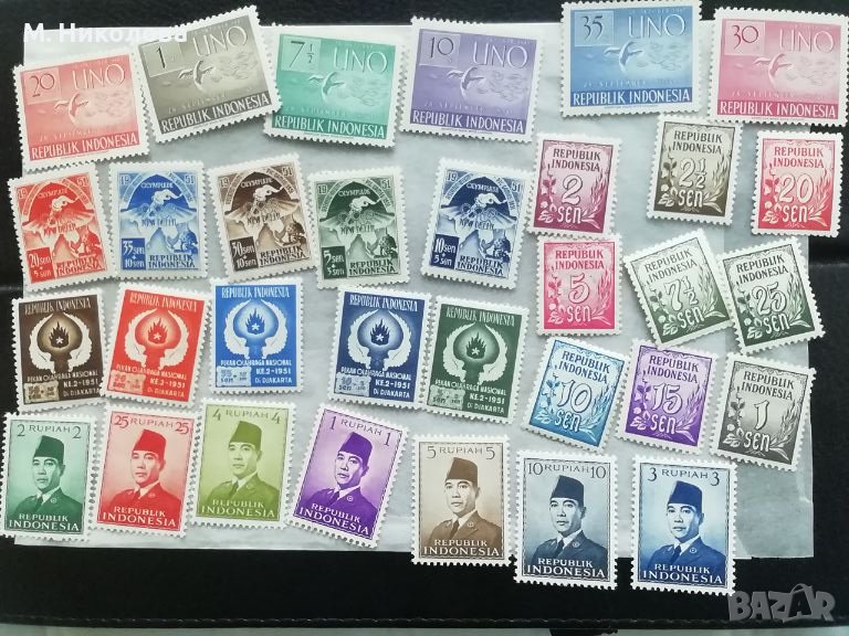 Пощенски марки Индонезия 1951, снимка 1