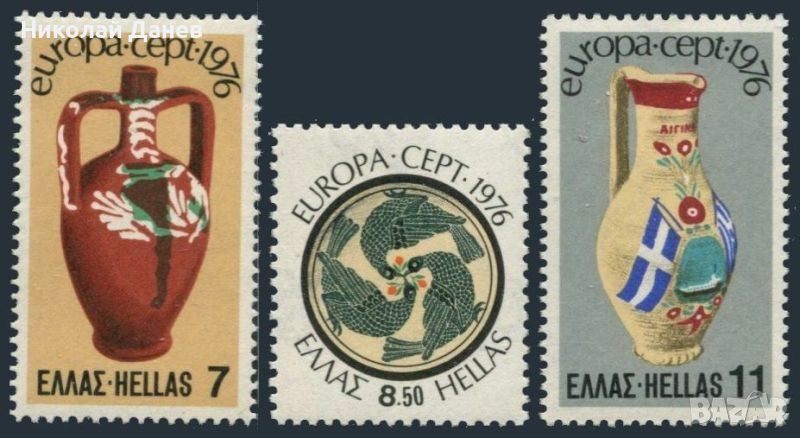 Гърция 1976 Eвропа CEПT (**) чиста, неклеймована серия, снимка 1