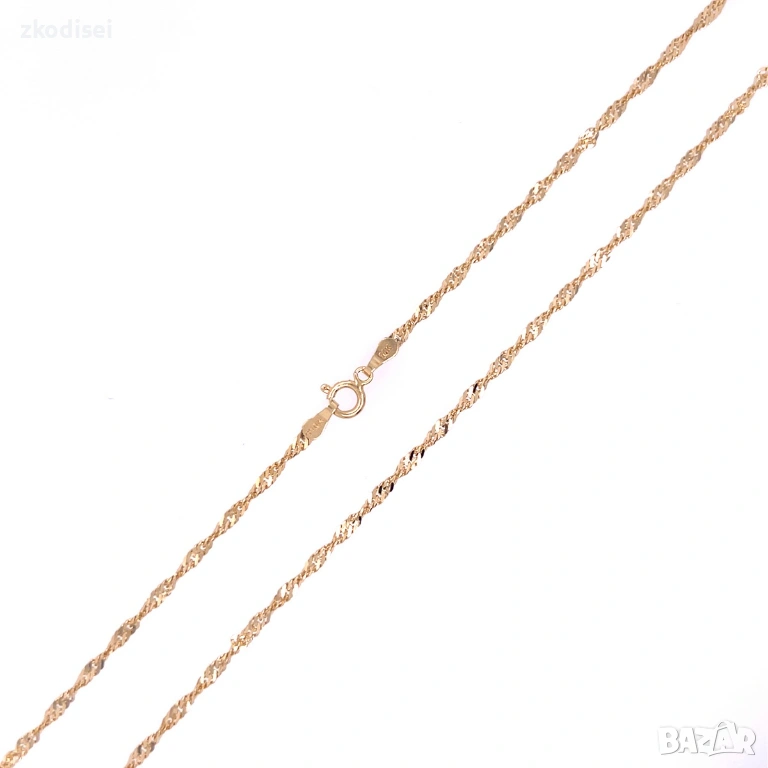 Златен синджир 3,20гр. 44,5см. 14кр. проба:585 модел:36324-1, снимка 1