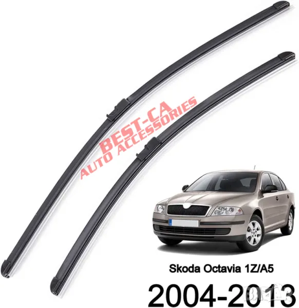 Комплект чистачки за предно стъкло 60+48 cm. подходящи за Skoda Octavia 2 Mk2 II 2004-2013, снимка 1