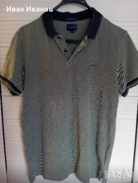 Оригинална фланелка с яка Gant, снимка 1