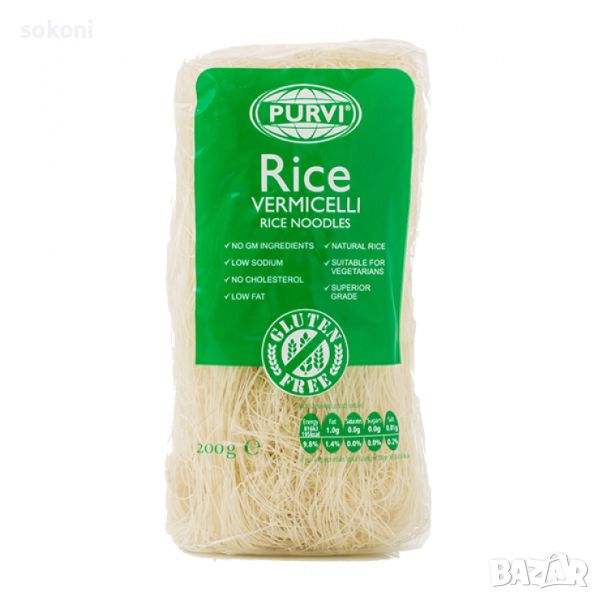 Purvi's Rice Vermicelli / Първи'с Оризово Фиде 200гр, снимка 1