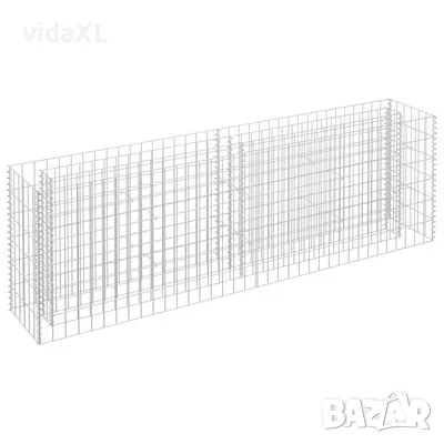 vidaXL Габион повдигната леха, поцинкована стомана, 180x30x60 см(SKU:145634, снимка 1