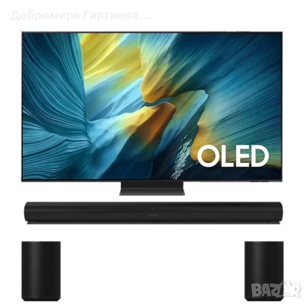 Продавам чисто нов телевизор Samsung OLED S95F 4K Vision AI Smart TV(2025)+ Soundbar Samsung ., снимка 1
