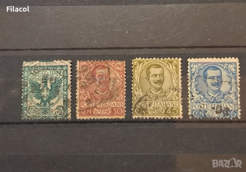 Италия 1901 г. Орел с герб - Виктор Емануил III, снимка 1