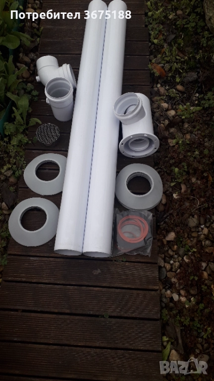 Комин за газов котел - КИТ за разделни потоци, метален, снимка 1