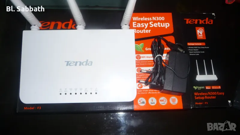 Easy setup router TENDA Wireless N300, снимка 1