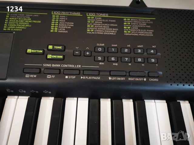 синтезатор клавир пиано CASIO CTK-1100 с 5 октави и плътни клавиши, снимка 6 - Синтезатори - 52579069