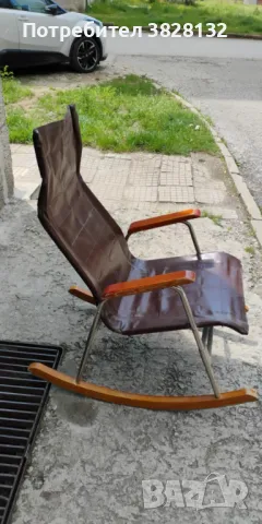 Люлеещ се стол, сгъваем, снимка 2 - Столове - 50046342