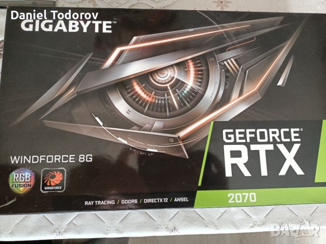 Продавам Видеокарта Geforce RTX 2070 GIGABYTE 8GB, снимка 7 - Видеокарти - 45436730