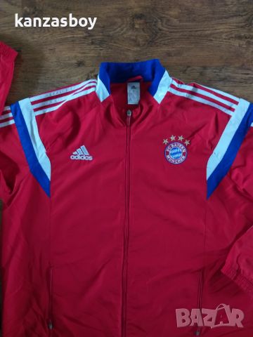 ADIDAS BAYERN MÜNICH 2014 2015 HOME FOOTBALL JACKET - футболно горнище 2ХЛ КАТО НОВО, снимка 2 - Спортни дрехи, екипи - 45407319