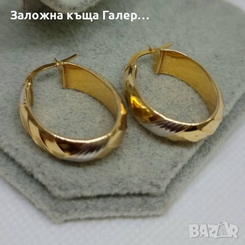 Елегантни златни обеци 585, 3,30г – стил и блясък, снимка 5 - Обеци - 54215866