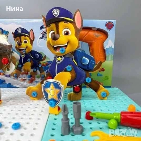 Конструктор - 3D мозайка с винтоверт Paw Patrol 🐶