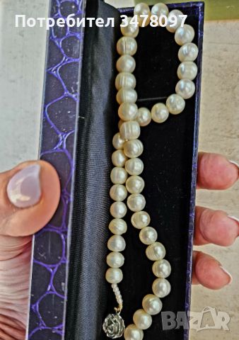 Луксозен комплект - естествени перли, снимка 2 - Бижутерийни комплекти - 46246740
