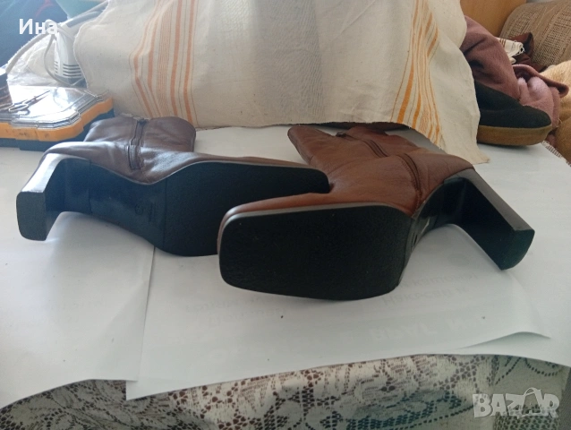 Италиански дамски ботуши естествена кожа , снимка 7 - Дамски боти - 53494757