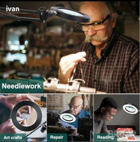 увеличителни лупа с лед лампа с три режима. , снимка 8 - Телфери - 53124854