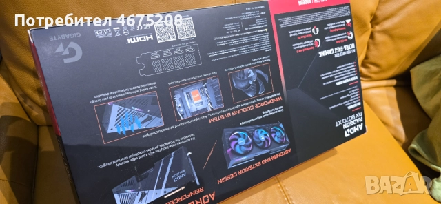 Видео карта AMD Radeon RX 9070 XT, 16GB, Gigabyte Aorus Elite, OC., снимка 3 - Видеокарти - 52746560