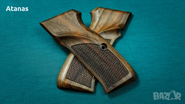 Чирени за ЧЗ/CZ 75 - орехови - ръчноизработени, снимка 2 - Оборудване и аксесоари за оръжия - 54100748