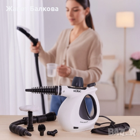 Парочистачка Solac Steam Jet 2.1, снимка 8 - Парочистачки и Водоструйки - 51536216