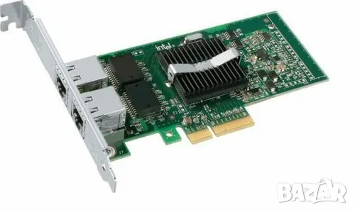 intel dual gigabit pci-e x4 отлично (два броя) Intel 82576EB