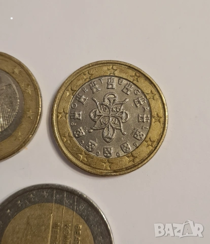 Лот от 5 бр евро монети 1€ и 2€ Испания, Германия, Франция, Нидерландия, снимка 5 - Нумизматика и бонистика - 53698244