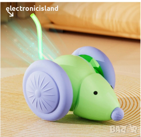 [2026 Обновено] Умнa интерактивнa играчки за котки, Wicked Mouse Plus Автоматична играчка за любимец