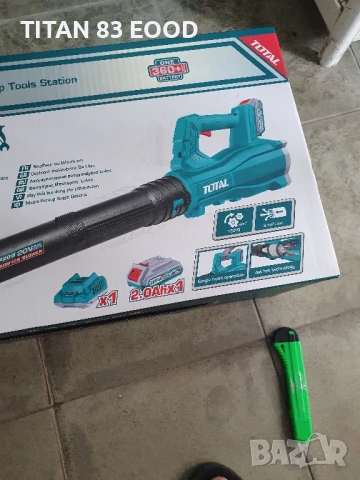 Акумулаторен издухвател TOTAL, 20V / 2Ah, снимка 4 - Други инструменти - 51269503