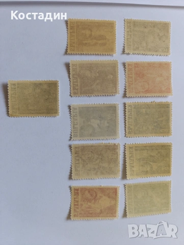 Пощенски марки България- Народен театър 1947, снимка 2 - Филателия - 47255034