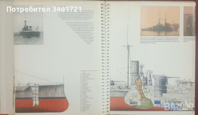 Голяма книга на бойните кораби / The Gatefold Book of The World's Great Warship, снимка 6 - Енциклопедии, справочници - 47221259