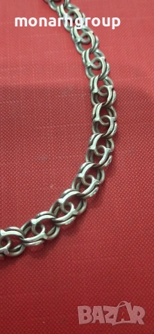 Сребърна гривна, снимка 3 - Гривни - 54063302