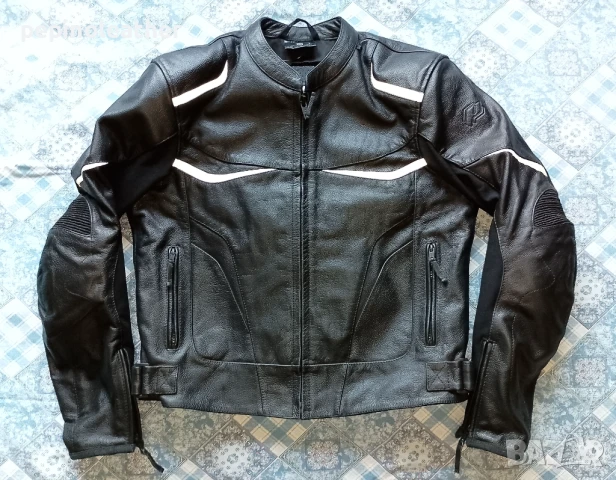 Кожено МОТО байкърско яке със и без протектори, разни номера, 50-180 лв, снимка 5 - Якета - 8857477