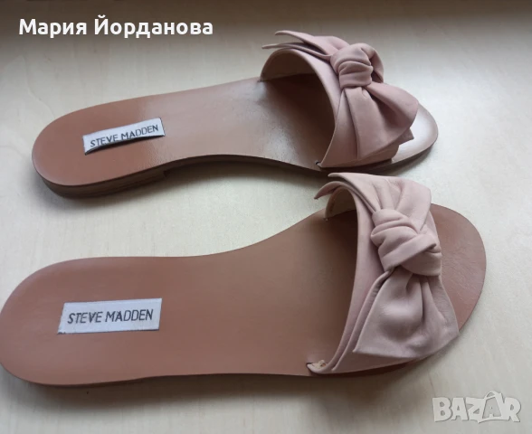 Steve Madden - Розови чехли от набук, размер 39, снимка 10 - Чехли - 51291609