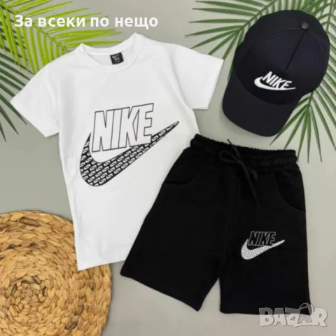 Nike Дамски Къс Летен Комплект С Шапка Найк - Налични Различни Цветове Код B340, снимка 4 - Детски комплекти - 50431245