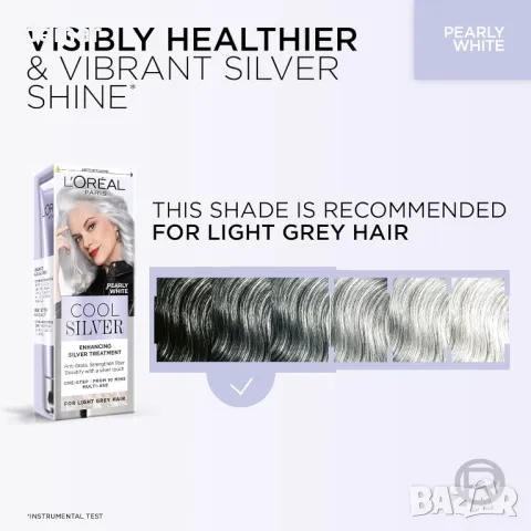 Балсам L'Oreal Paris Cool Silver Pearly White, снимка 7 - Продукти за коса - 49335841