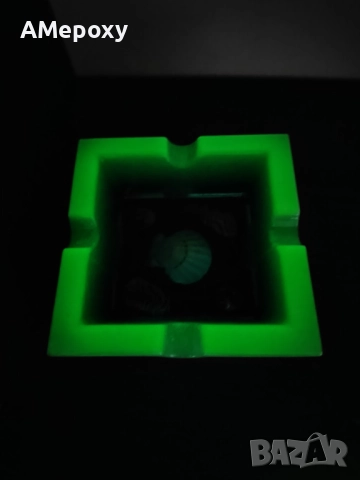 Страхотен флуоресцентен пепелник за пури от епоксидна смола! , снимка 2 - Други - 52058950