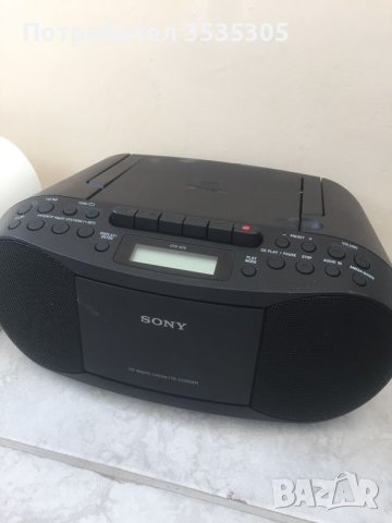 РАДИО CD КАСЕТОФОН SONY CFD-S70B RADIO/CD, снимка 4 - Радиокасетофони, транзистори - 46682828