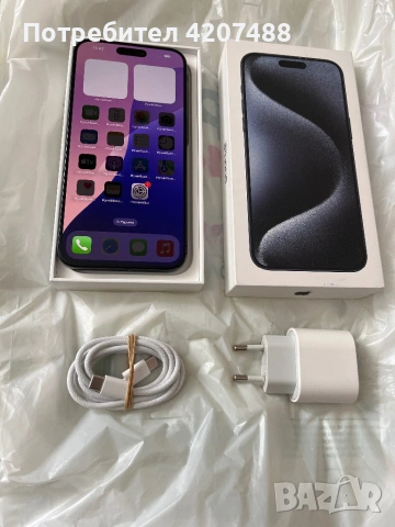 15 pro max 256 gb blue titanium, снимка 3 - Apple iPhone - 53753932
