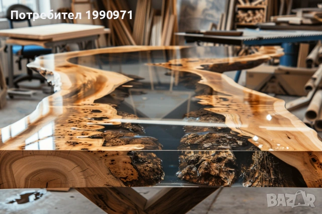 Маси от уникална дървесина и смола по поръчка, снимка 14 - Маси - 53729224