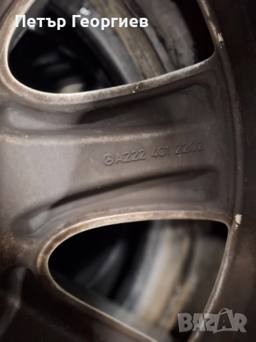 ОРИГИНАЛНИ АЛУМИНИЕВИ ДЖАНТИ МЕРЦЕДЕС S КЛАСА W222 СПОРТ ПАКЕТ-5x112х66.6-19цола, снимка 6 - Гуми и джанти - 52839958